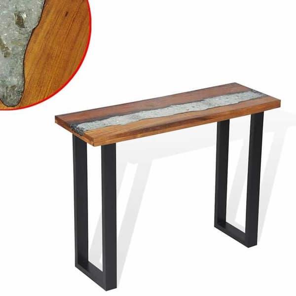 Maison Exclusive - Konsolipöytä Teak 100 x 35 x 75 cm