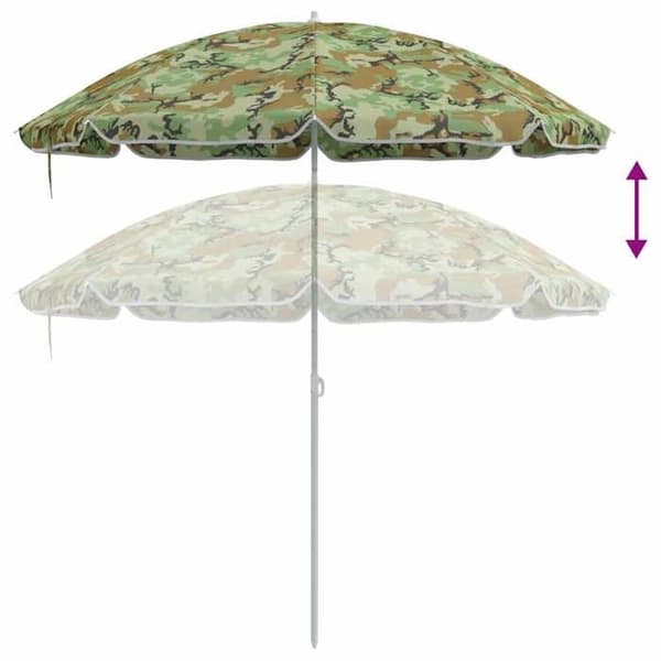 Maison Exclusive - Haveparasol 240 cm polyester 170T Camouflage
