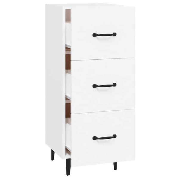Maison Exclusive - Vit buffé 34,5x34x90 cm ingenjörsträ Vit