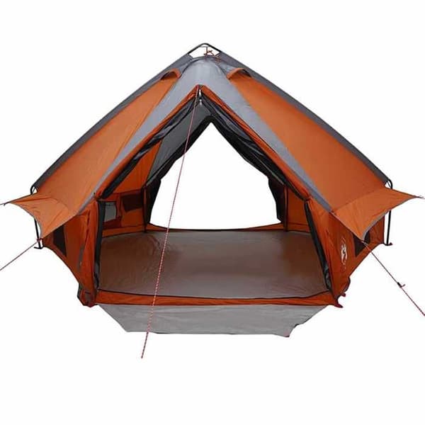 Maison Exclusive - Teepee-tält för 8 personer Grå och orange