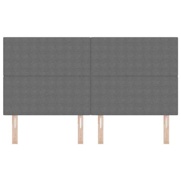 Maison Exclusive - Vaaleanharmaa pääty 180 cm Kankainen samettikangas