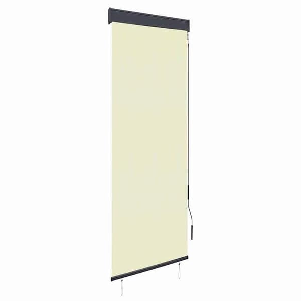 Maison Exclusive - Utrullningsbar utomhusbutik 60 x 250 cm Kräm Grädde