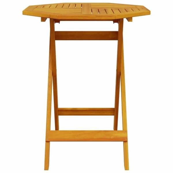 Havemøbel - EKSKLUSIV HUS - Ø70 x 75 cm - Massiv akacie - Sammenklappelig - Ventilerede planker, rådner ikke