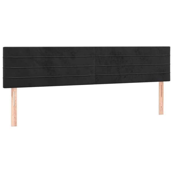 Maison Exclusive - LED-päätymustalla 160x5x78/88 cm sametti Svart