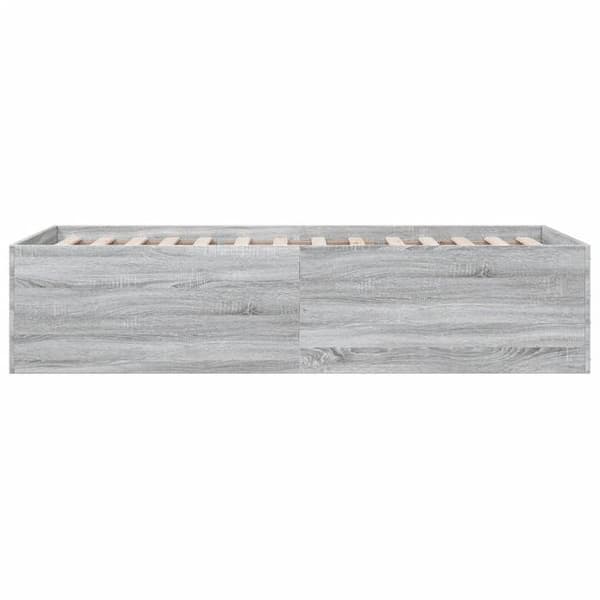 Maison Exclusive - Sengestel uden madras sonoma grå 90x190 cm Sonoma grå