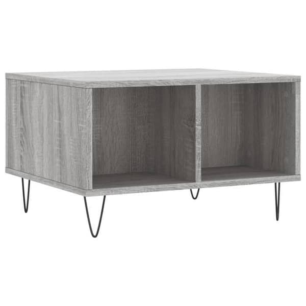 Bord - EKSKLUSIV HUS - Sonoma grå - 60x50x36,5 cm - 4 rum - Metalben Sonoma grå