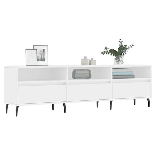 Maison Exclusive - TV-möbel vit 150x30x44,5 cm ingenjörsträ