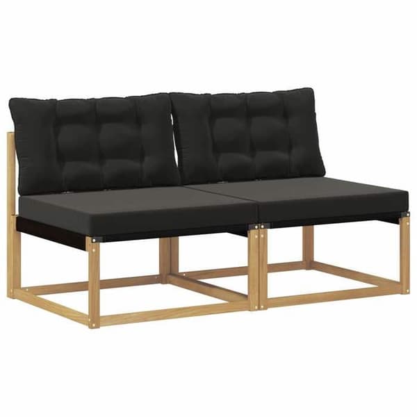Maison Exclusive - Sofa til udendørs brug i massiv hvid akacietræ Vit