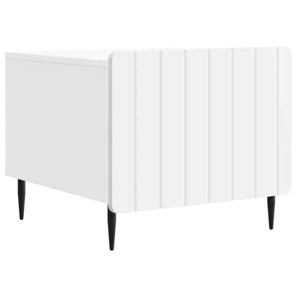 Maison Exclusive - Sofabord med skuffe Hvid 49 x 50 x 42 cm Ingeniørtræ