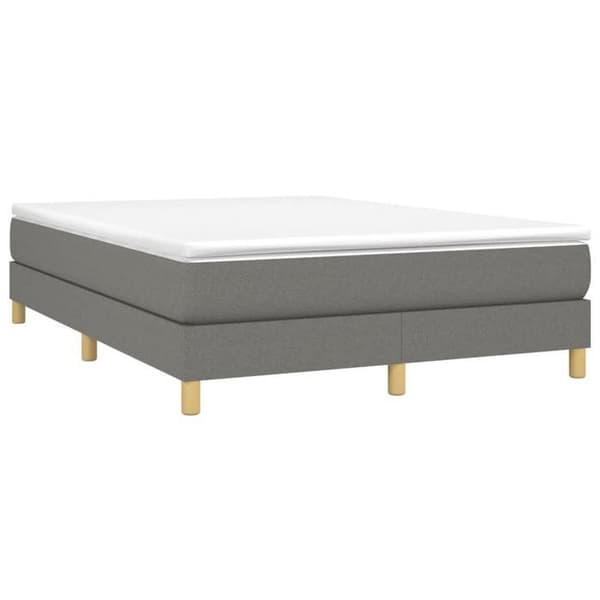 Maison Exclusive - Tummanharmaa jousipatja 140x190 cm kangas mörkgrå