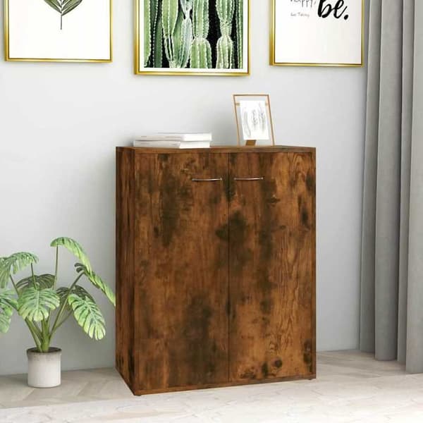 Maison Exclusive - Buffé Ek rökt 60x30x75 cm Ingenjörsträ