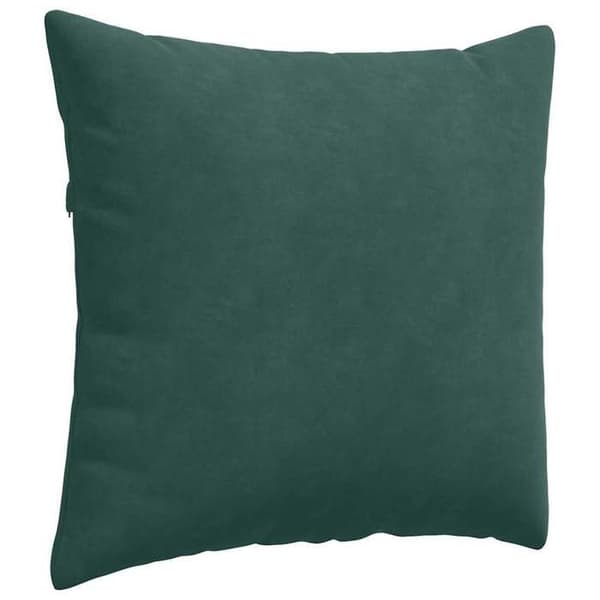 Soffkuddar - EXKLUSIVT HEM - 50 x 50 cm - Ribbad sammet - Mörkgrön - Set om 2 Mörkgrön