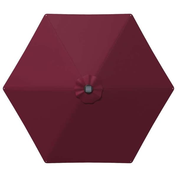 Maison Exclusive - Trädgårdsparasol med LED-lampor och bas 2,7 x 2,7 m