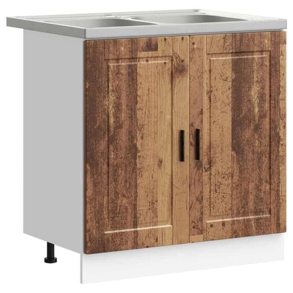 Maison Exclusive - Porto 2-delt underskabs møbel Brun 80 x 46 x 81,5 cm brun