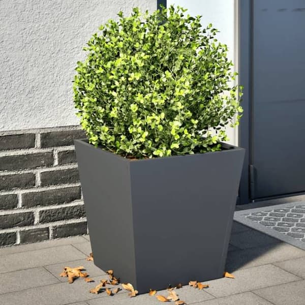 Maison Exclusive - Blomlådor 2 st antracit 40x40x40 cm stål