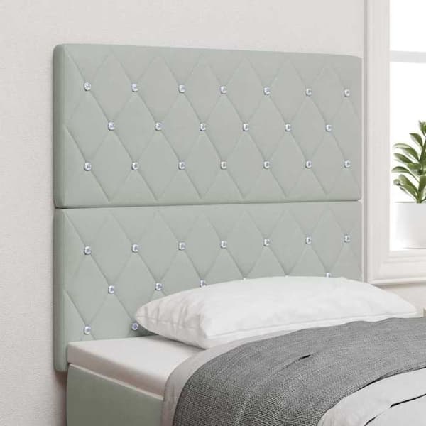 Maison Exclusive - Hovedgærde Lys Grå 100 cm Velour