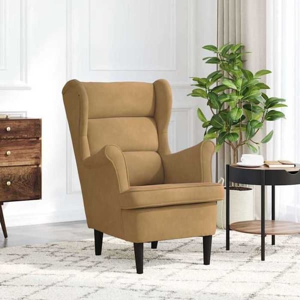Maison Exclusive - Brun velour lænestol