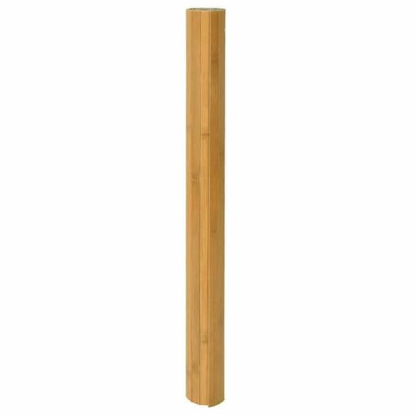 Maison Exclusive - Naturlig rektangulær tæppe 60x200 cm bambus Neutrala tonar