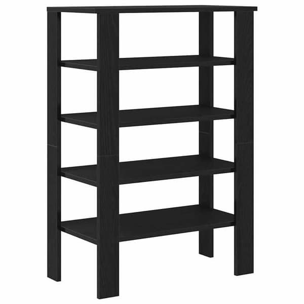 Maison Exclusive - Skohylde sort 61x32x87,5 cm ingeniørtræ
