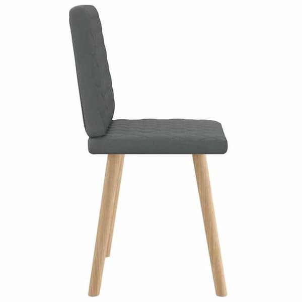 Maison Exclusive - Matstolar set om 2 mörkgrå tyg