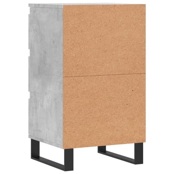 Maison Exclusive - Betonggrå buffé 40x35x70 cm ingenjörsträ