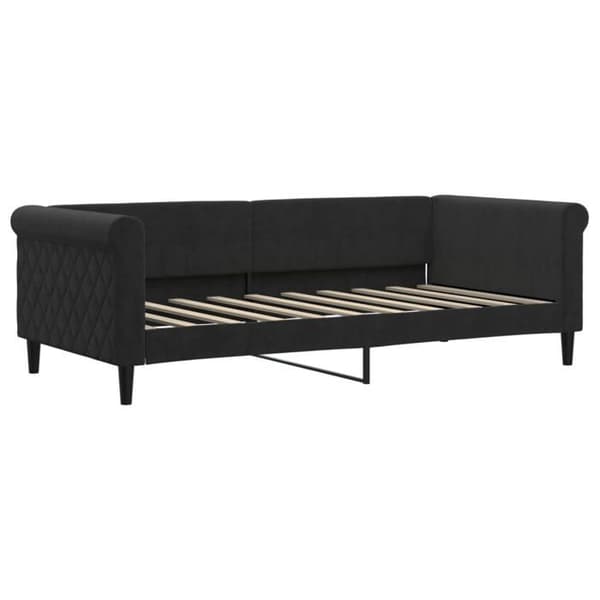Maison Exclusive - Dagbädd med svart madrass 90x190 cm sammet