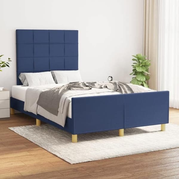 Maison Exclusive - Sengestel uden madras blå 120x200 cm stof