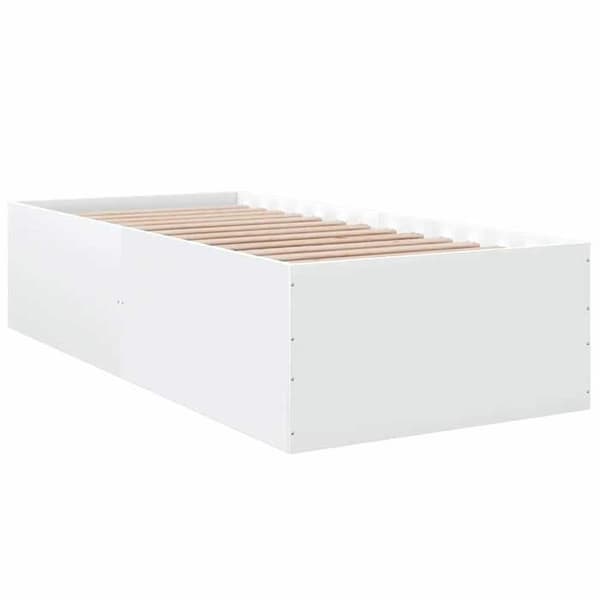 Maison Exclusive - Sängram utan madrass vit 100x200 cm