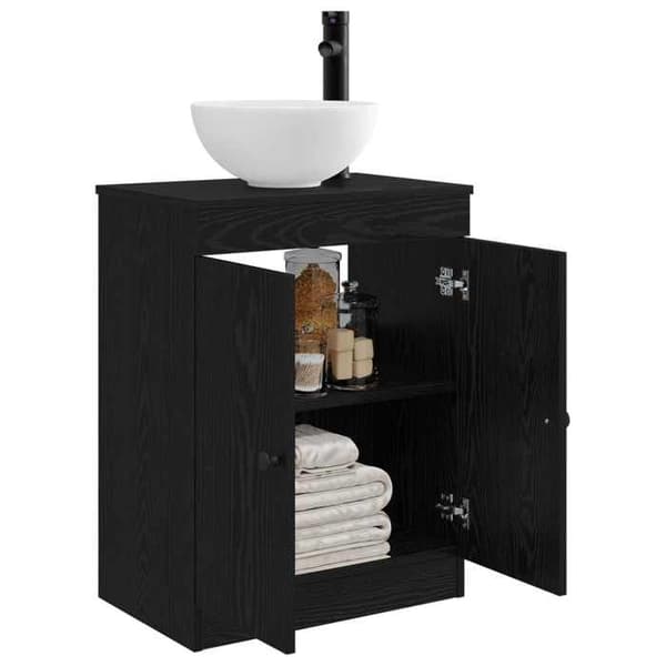 Maison Exclusive - Badeværelsesmøbel med sort vask 54 x 35 x 83 cm