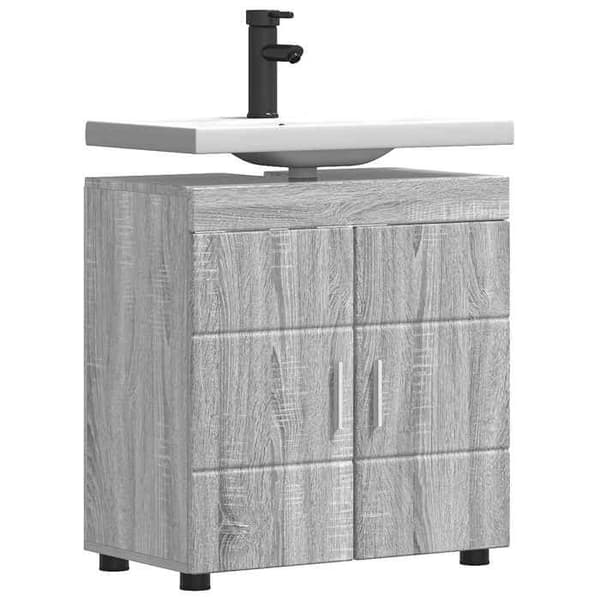 Maison Exclusive - Badrumsskåp Set TULUM Grå Sonoma Gris Sonoma
