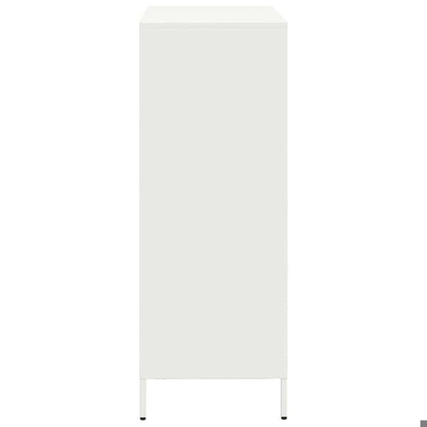 Maison Exclusive - Hvid buffet 68x39x103,5 cm stål