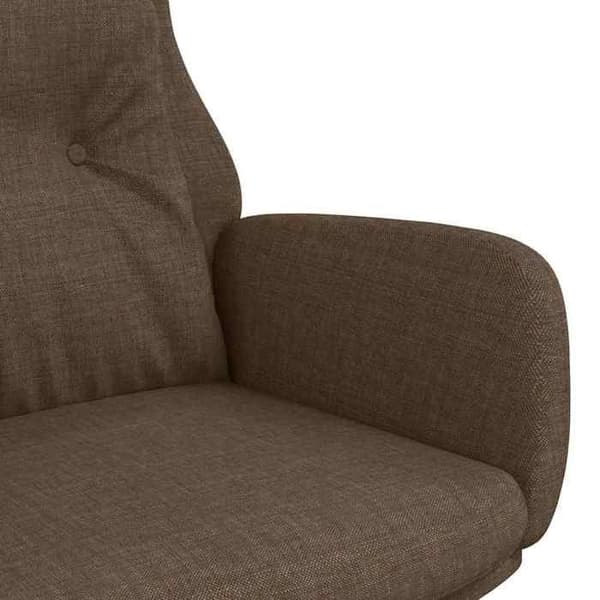 Maison Exclusive - Brun stof afslapningsstol