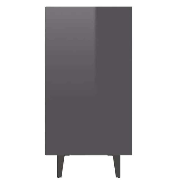 Maison Exclusive - Buffet grå glans 103,5x35x70 cm ingeniørtræ