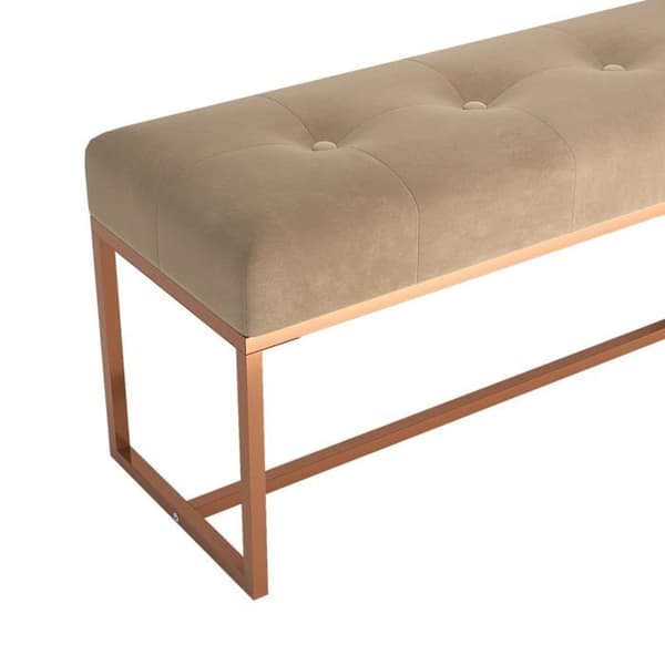 Maison Exclusive - Beige Pankki 110x36x45 cm Sametti