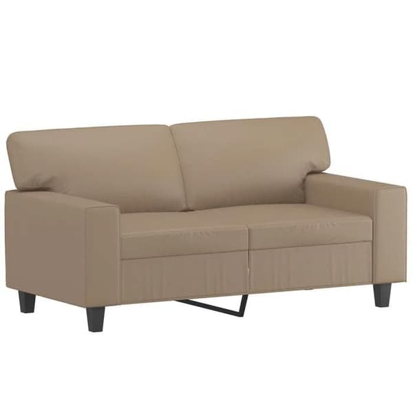 Maison Exclusive - Sæt af 3 sofaer cappuccino i kunstlæder