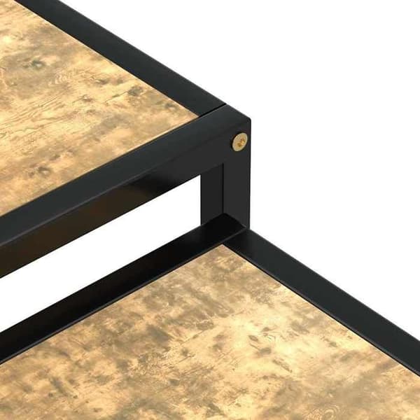 Maison Exclusive - Tebord 2 st MDF Svart och gul