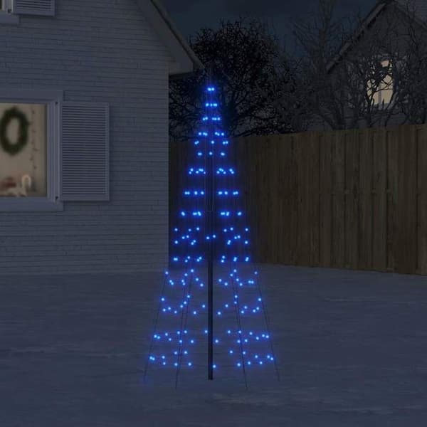 LED-juletræ - EKSKLUSIV HUS - 200 LED - Blå - 180 cm - 8 lys effekter Blå