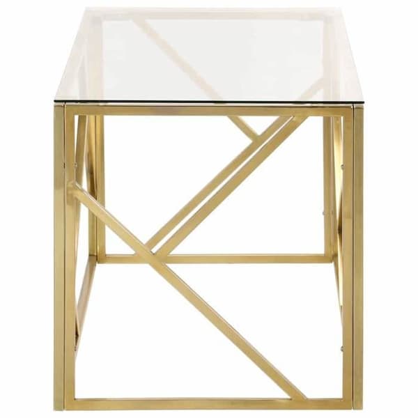 Maison Exclusive - Bord i forkromet rustfrit stål og hærdet glas