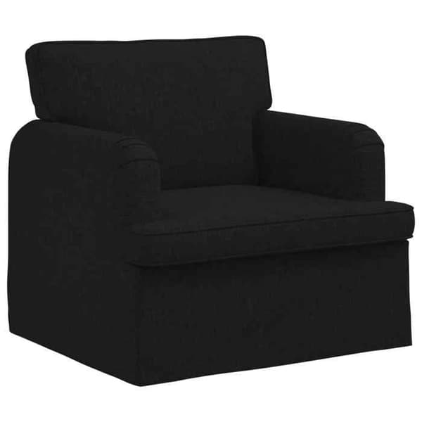Maison Exclusive - 2-delars soffgrupp i svart tyg