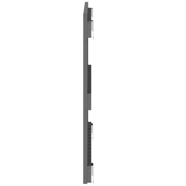 Maison Exclusive - Seinään kiinnitettävä päätyharja Harmaa 82,5x3x60 cm Massiivipuu mänty Grå