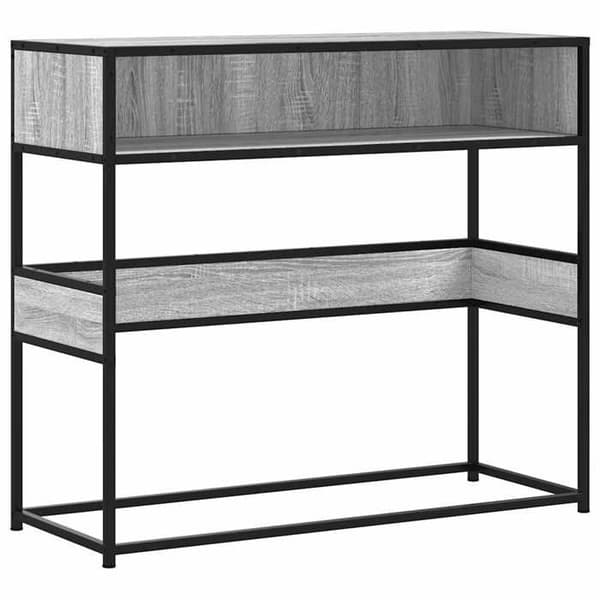Maison Exclusive - Konsolbord sonoma grå 90x35x80 cm ingenjörsträ