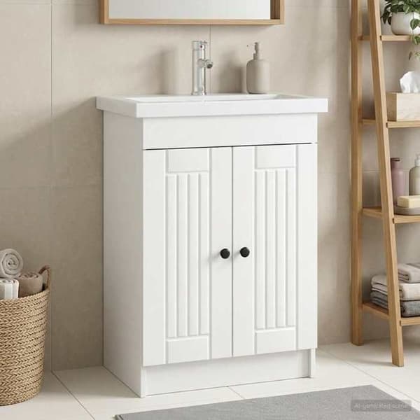 Maison Exclusive - Badeværelse underskab hvid 78,5 x 37,5 x 81 cm
