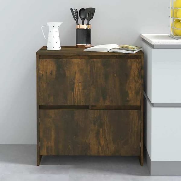 Maison Exclusive - Buffé Ek rökig 70x41x75 cm Ingenjörsträ