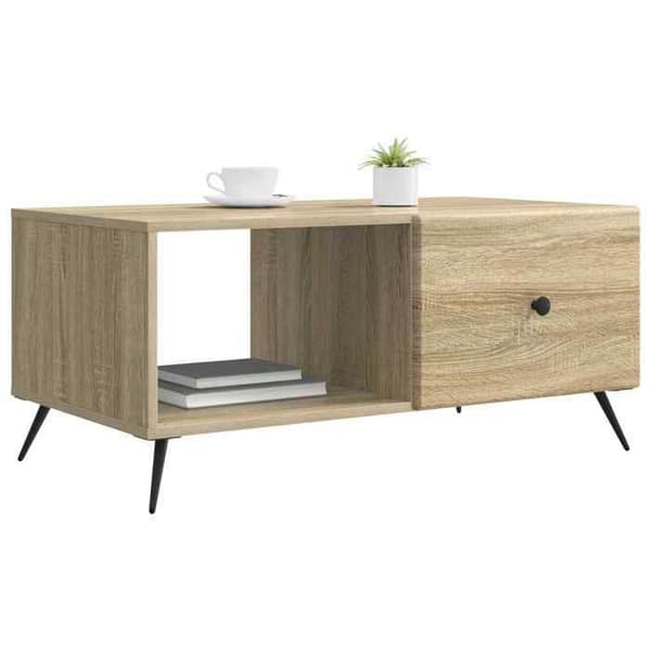 Maison Exclusive - Sofabord Egetræ Sonoma 90 x 50 x 40 cm Ingeniørtræ