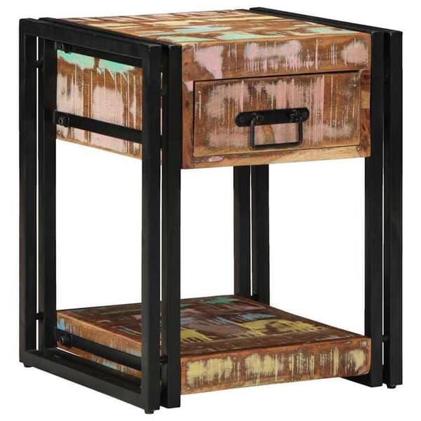 Maison Exclusive - Natbord 40 x 40 x 50 cm Solid Genbrugstræ