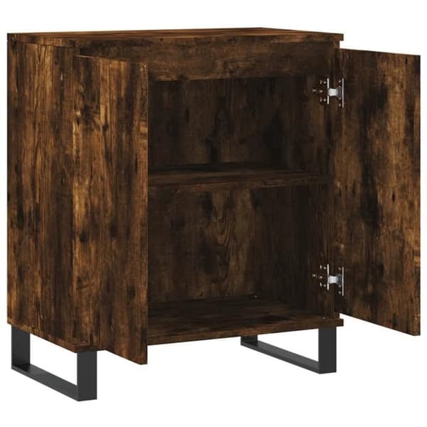 Maison Exclusive - Buffé Ek rökt 60x35x70 cm Ingenjörsträ