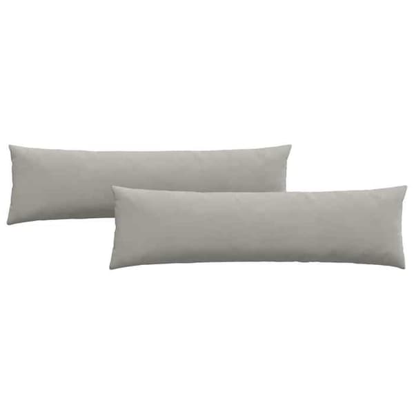 Maison Exclusive - Soffkuddar 2 st tyg Ljusgrå 145 x 40 cm Ljusgrått