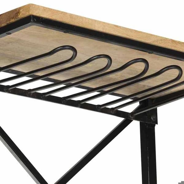 Maison Exclusive - Vinlager Traktor Vit 49x31x172 cm Solid Mangoträ