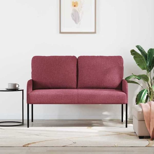 Maison Exclusive - Sofaer med pude 110cm Bordeaux Krydsfiner