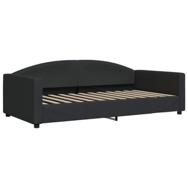 Maison Exclusive - Sovesofa med udtræk uden madras sort 100x200 cm